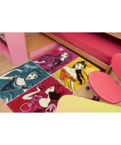 TAPPETO "DISNEY PRINCESS" MULTICOLOR, 133X190 CM